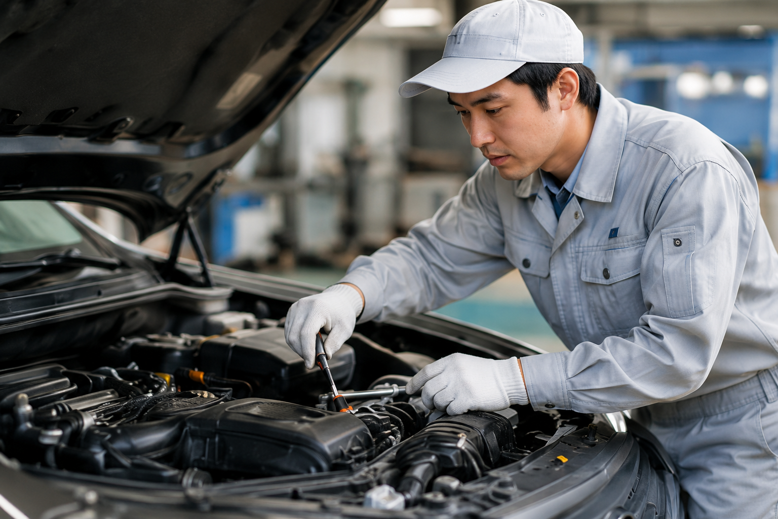 自動車・エンジン部品などの組み立て・塗装・検査